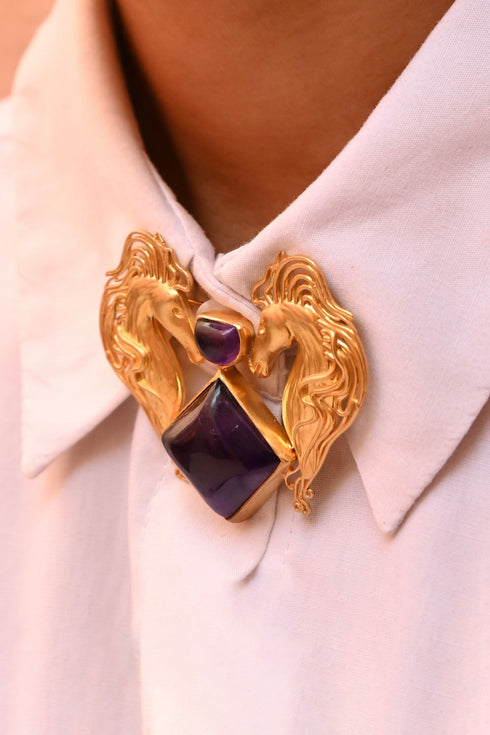 HORSE BROOCH