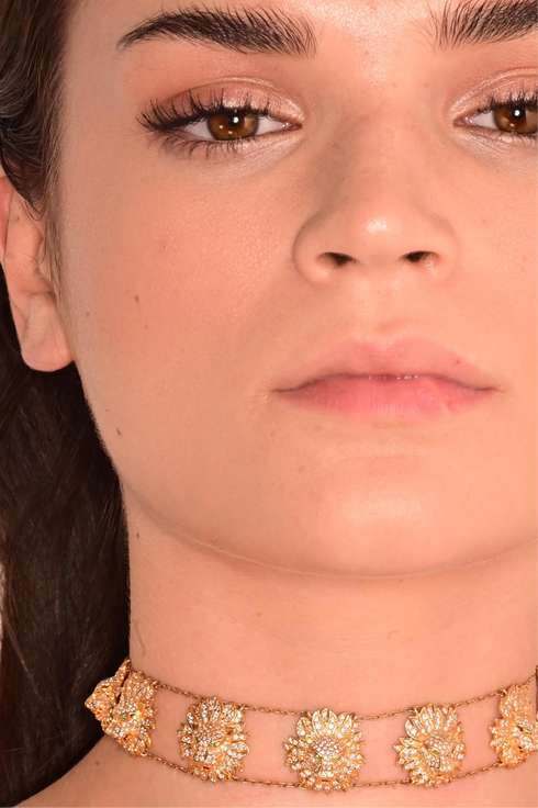 SPARKLING GOLD LION CHOKER