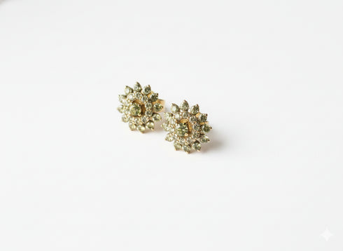 PERIDOT STUDS