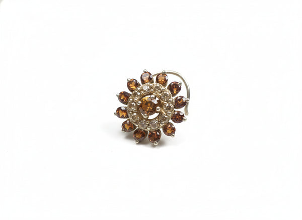 CITRINE NOSE PIN