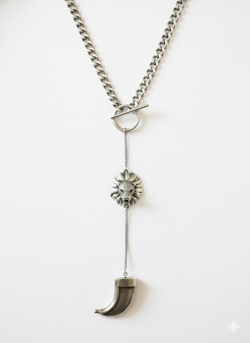 CUBAN CHAIN LION NECKLACE