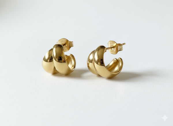 DOUBLE LOOP EARRINGS
