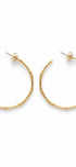 THIN BAMBOO HOOP EARRINGS