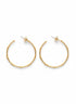 THIN BAMBOO HOOP EARRINGS