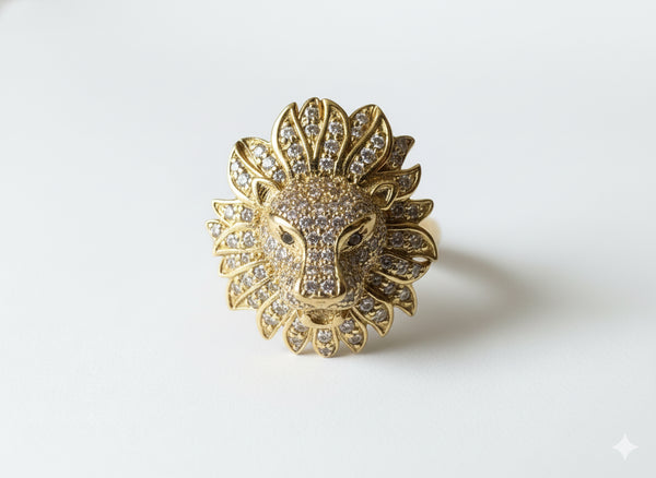 SPARKLING LION RING