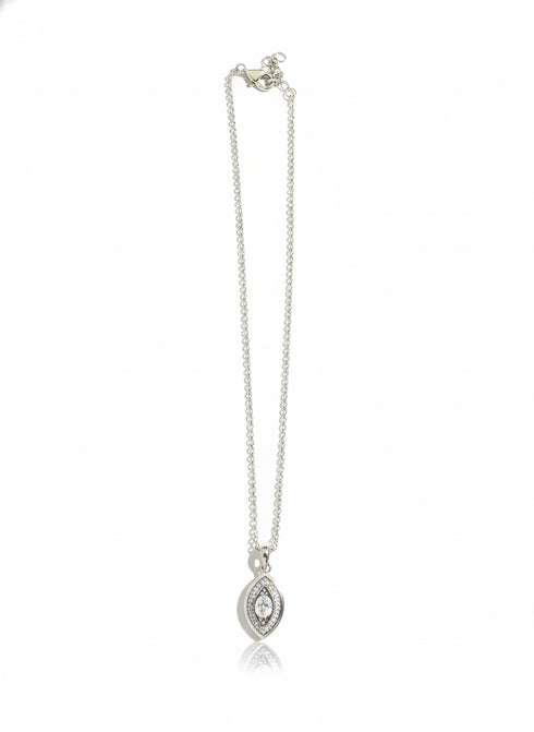 SILVER EVIL EYE CHAIN