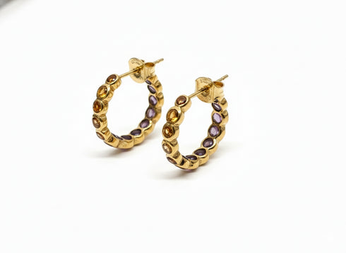 ARTISNAL DOUBLE HOOPS