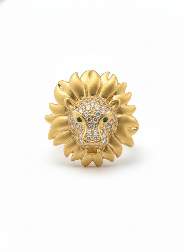 PAVE LION RING