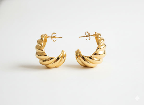 VINTAGE CROISSANT EARRINGS