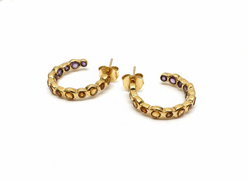 ARTISNAL DOUBLE HOOPS