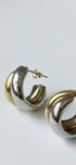 MIXED DOUBLE HOOP EARRINGS