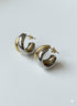 MIXED DOUBLE HOOP EARRINGS