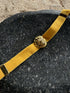 MUSTARD LION VELVET CHOKER