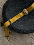 MUSTARD LION VELVET CHOKER