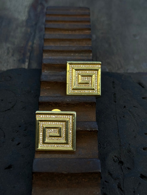 VINTAGE PAVE EARRINGS