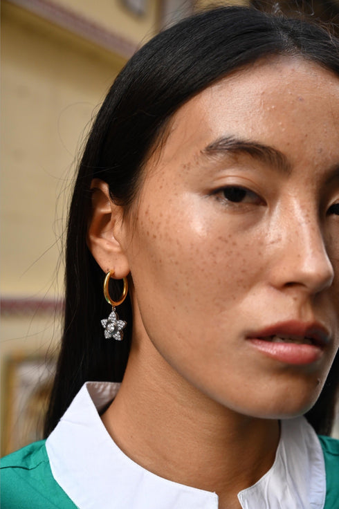 VICTORIAN MIXED METAL HOOPS