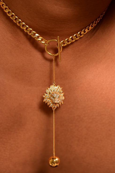 LION CUBAN CHAIN NECKLACE
