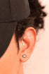 BLACK ENAMEL DIAMOND STUDS
