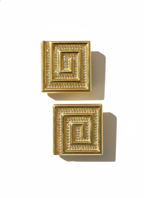 VINTAGE PAVE EARRINGS
